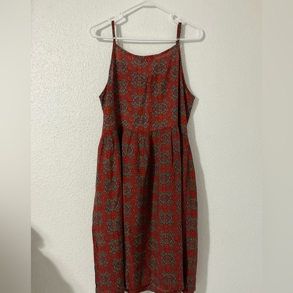 NATURAL LIFE Embroidered Sara Dress - Red Wreath Size Large - Picture 7 of 15